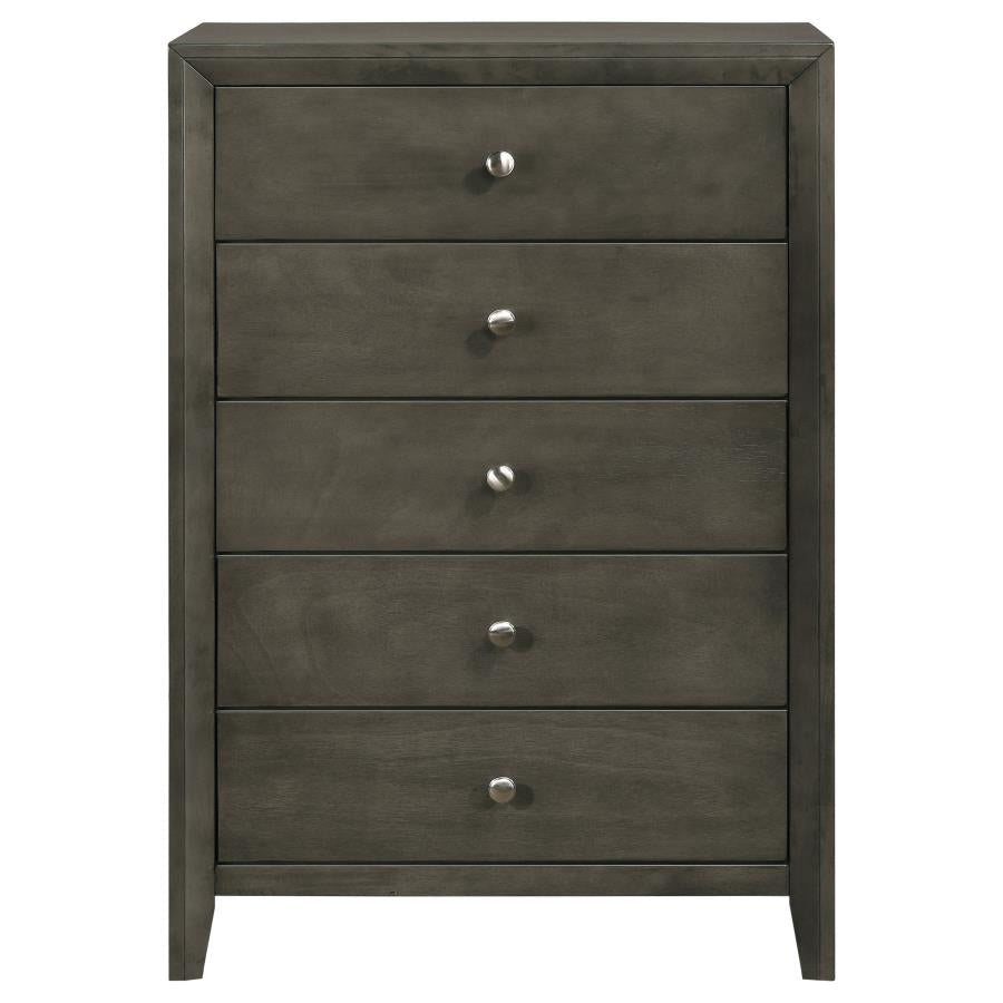 Serenity Grey Twin Bed 5 Pc Set - MyWaynesHome #