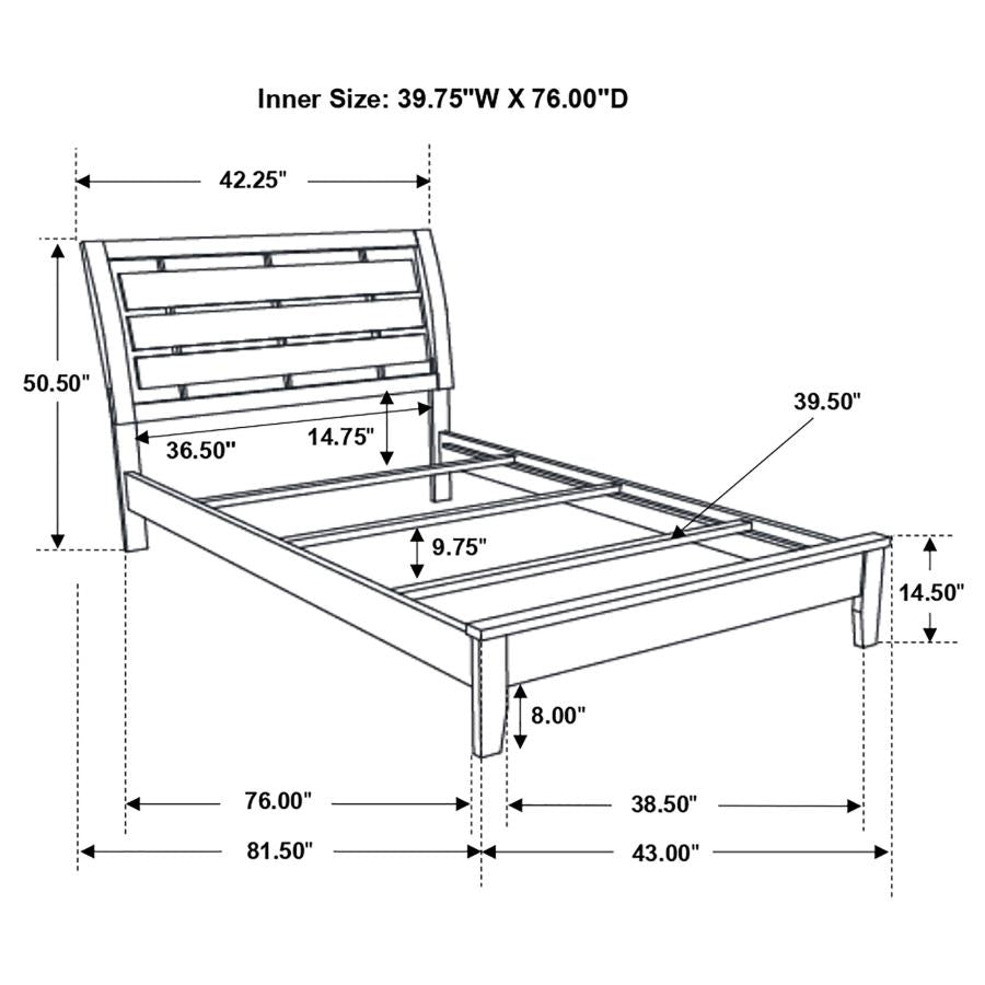 Serenity Grey Twin Bed - MyWaynesHome #
