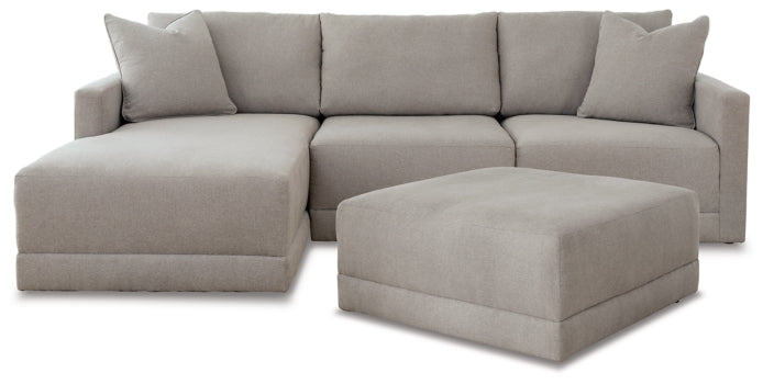 Katany 3-Piece Sectional with Ottoman - MyWaynesHome #