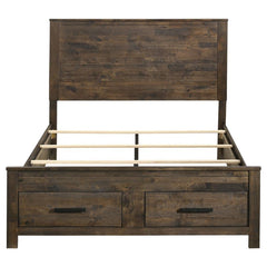 Woodmont Brown Queen Bed 4 Pc Set - MyWaynesHome #