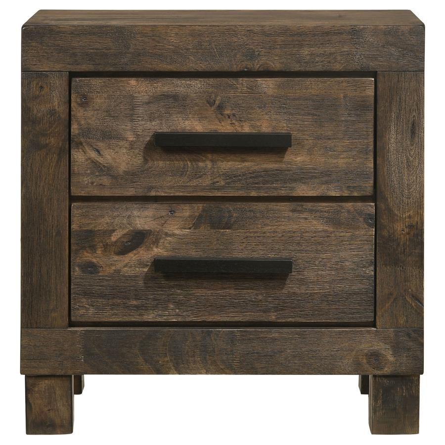 Woodmont Brown Queen Bed 4 Pc Set - MyWaynesHome #