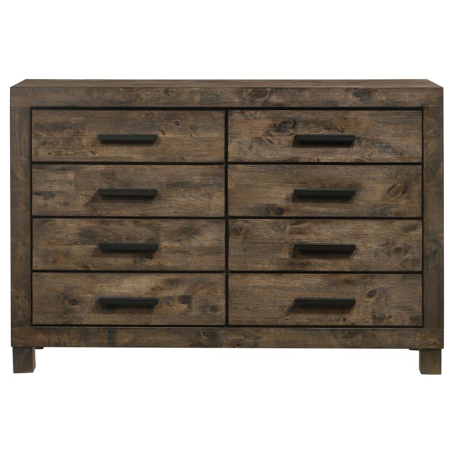 Woodmont Brown Queen Bed 4 Pc Set - MyWaynesHome #