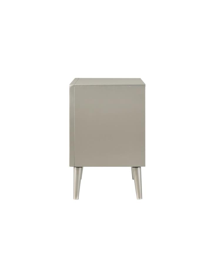 Ramon Silver Nightstand - MyWaynesHome #