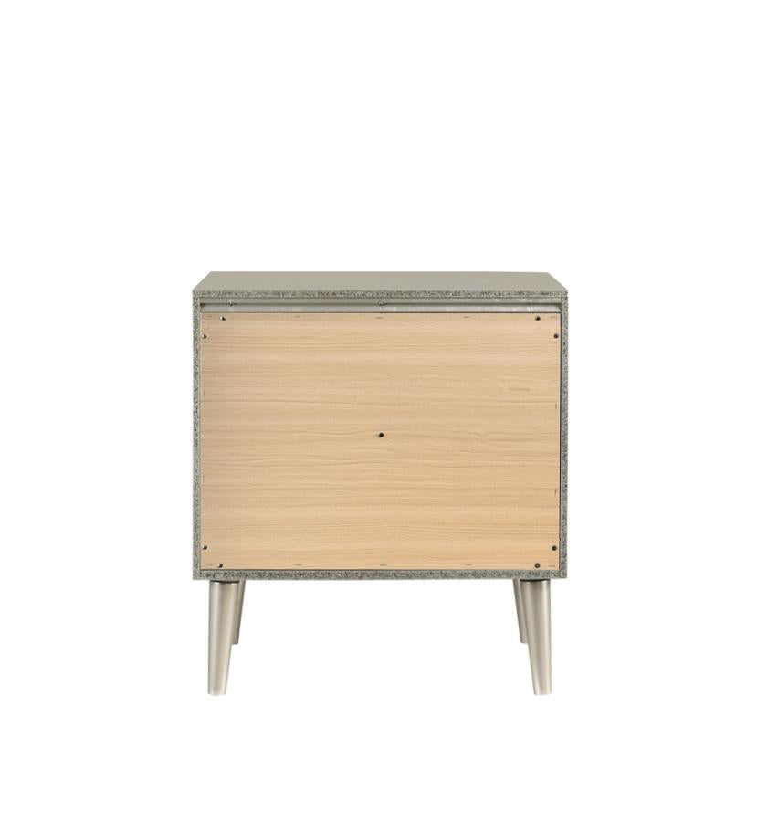 Ramon Silver Nightstand - MyWaynesHome #
