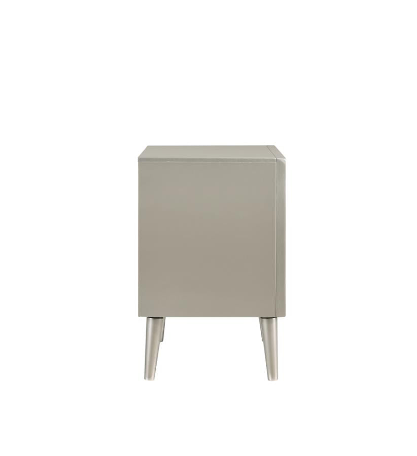 Ramon Silver Nightstand - MyWaynesHome #