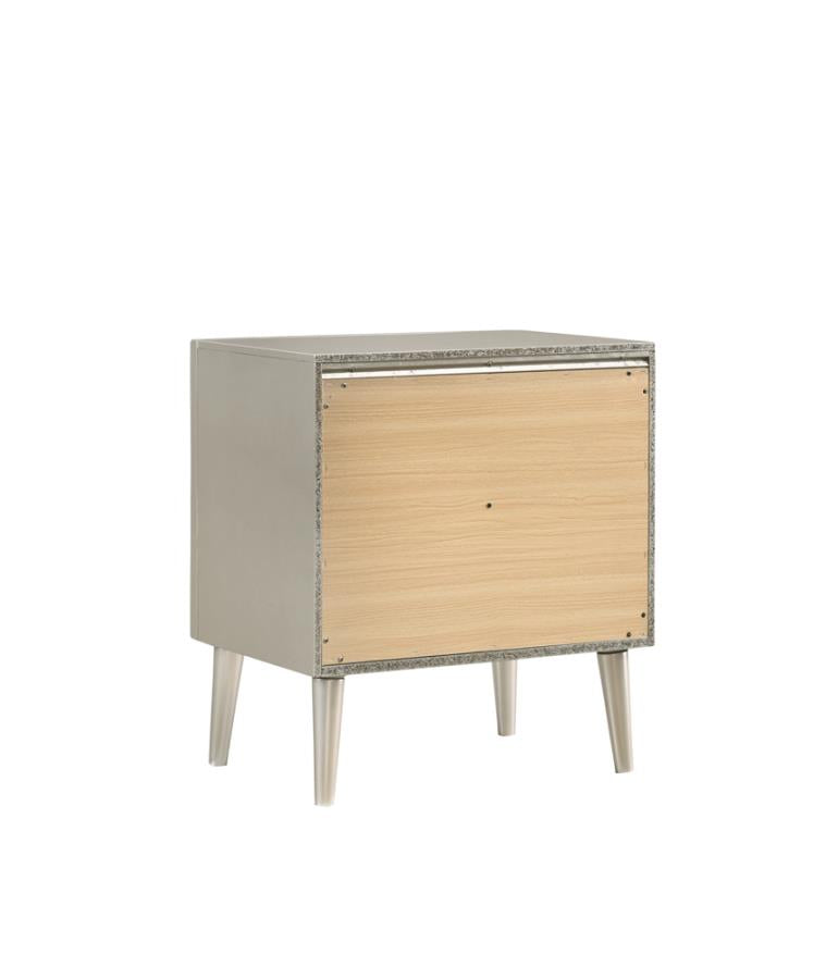 Ramon Silver Nightstand - MyWaynesHome #