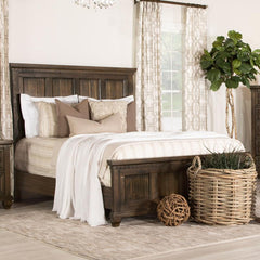 Bennington Brown Eastern King Bed - MyWaynesHome #