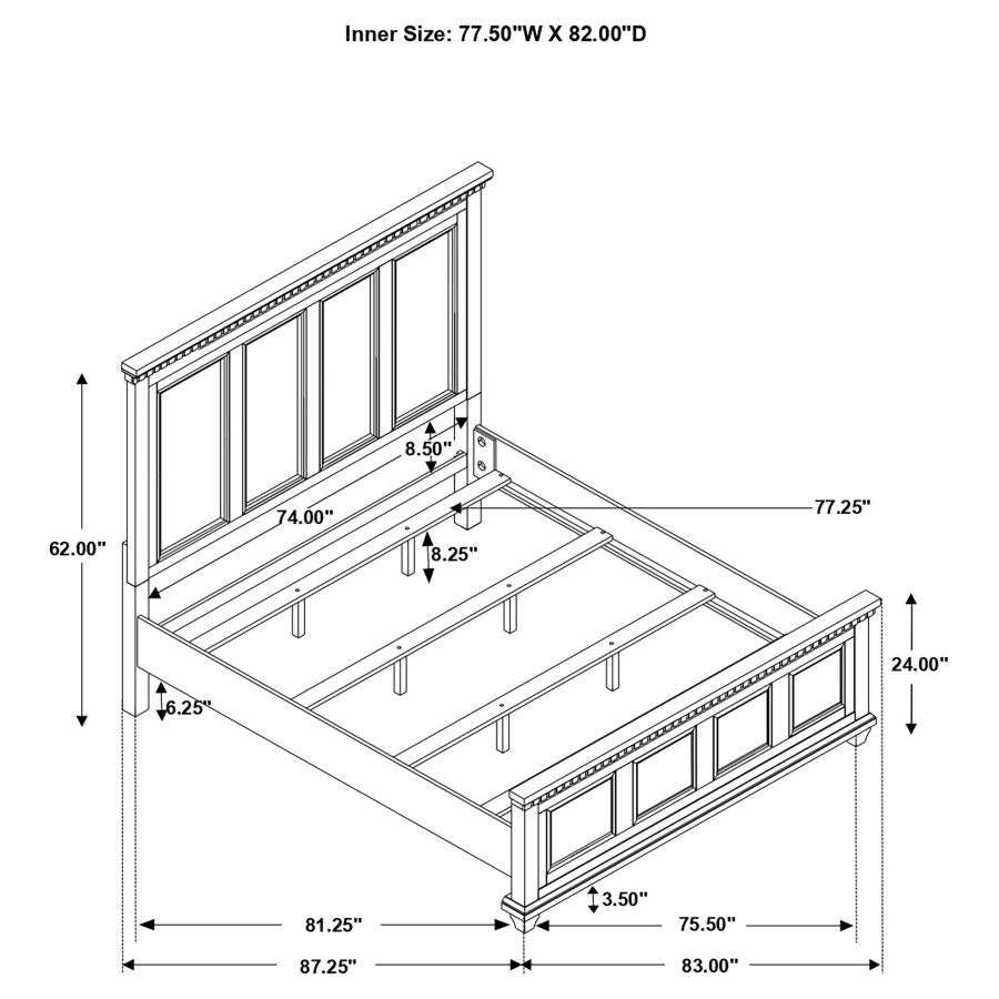 Bennington Brown Eastern King Bed - MyWaynesHome #