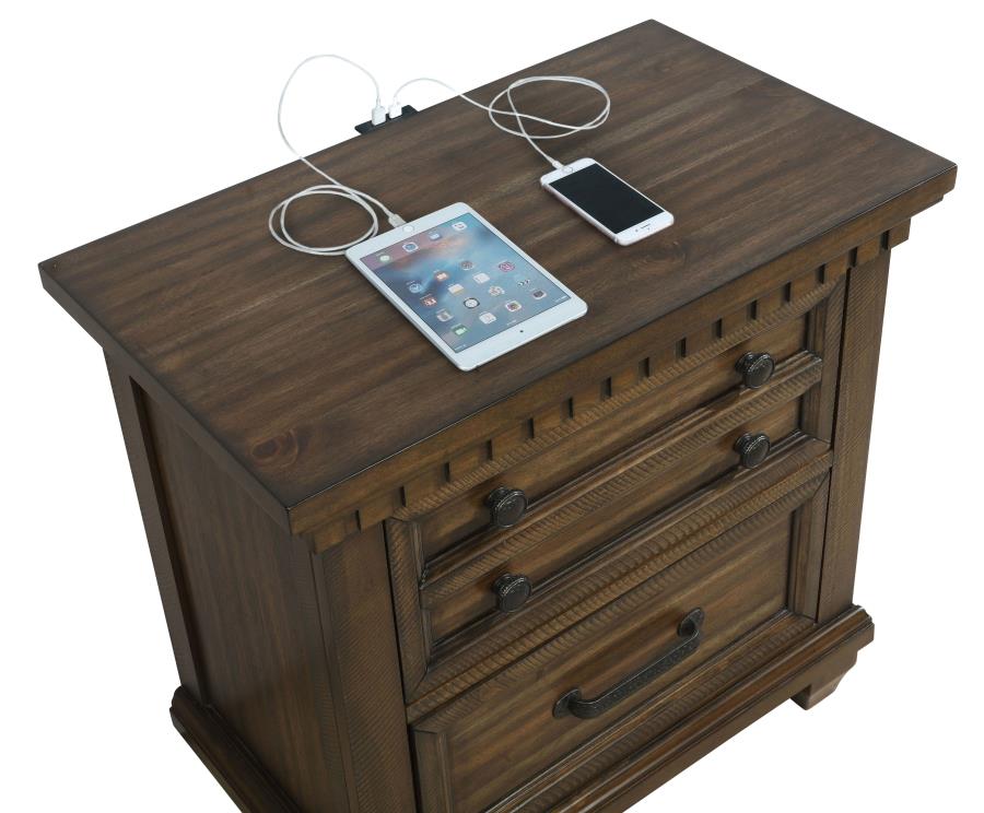 Bennington Brown Nightstand - MyWaynesHome #