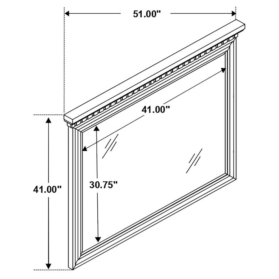 Bennington Brown Dresser Mirror - MyWaynesHome #