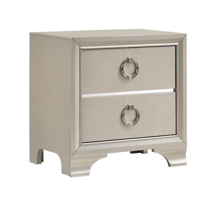 Salford Silver Nightstand - MyWaynesHome #