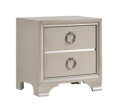 Salford Silver Nightstand - MyWaynesHome #