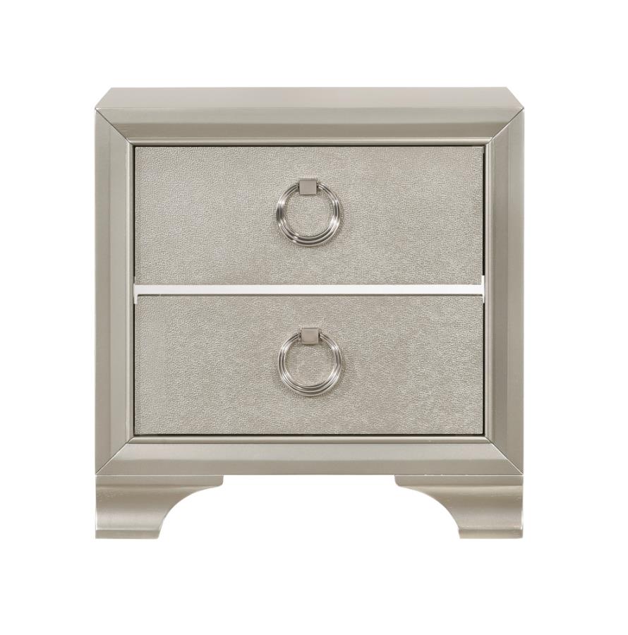 Salford Silver Nightstand - MyWaynesHome #