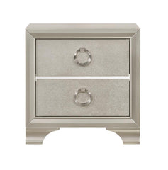 Salford Silver Nightstand - MyWaynesHome #