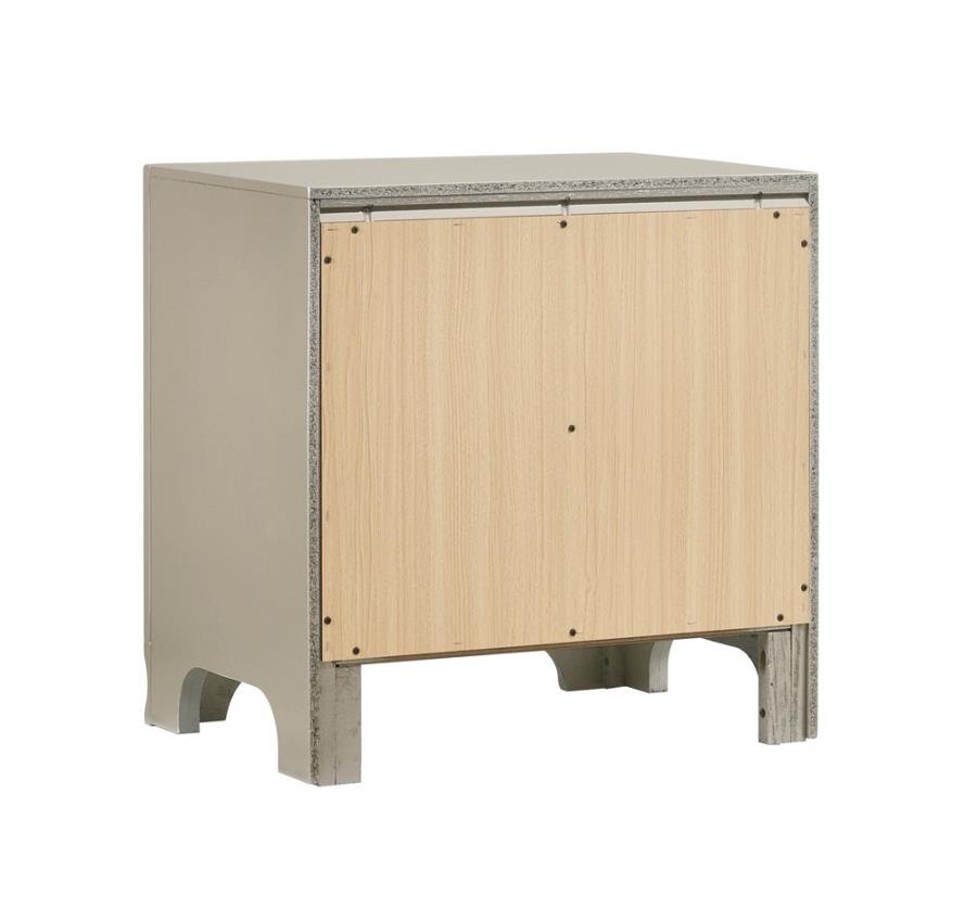Salford Silver Nightstand - MyWaynesHome #