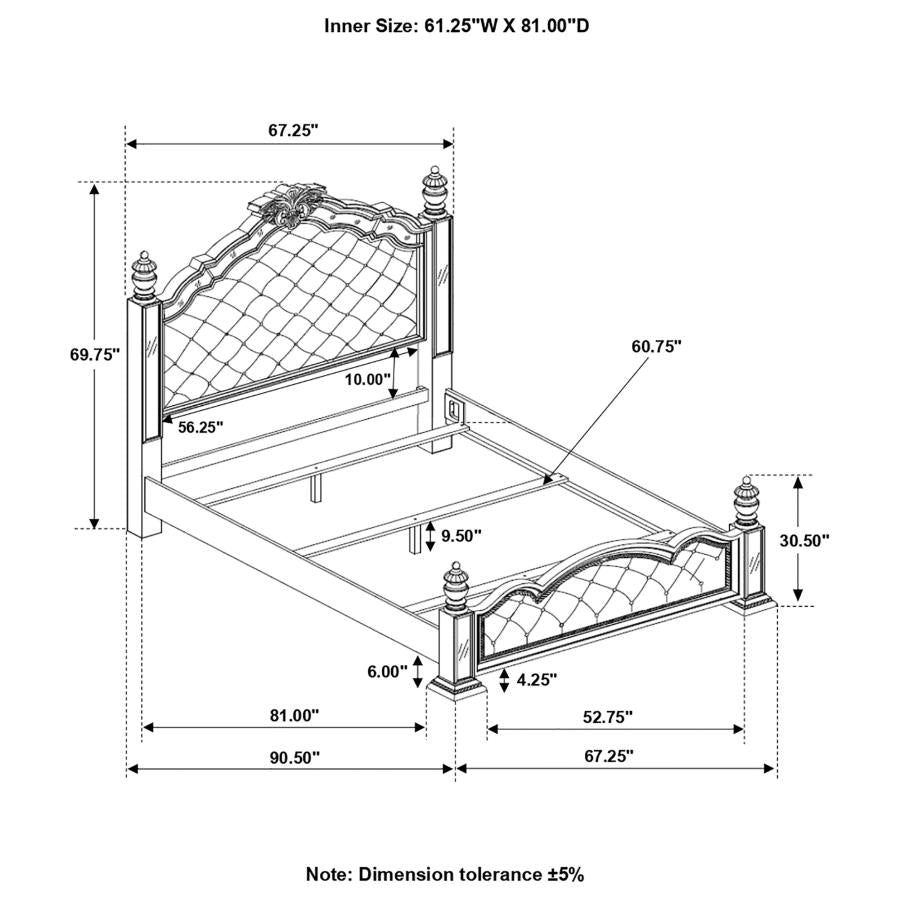 Heidi Silver Queen Bed - MyWaynesHome #