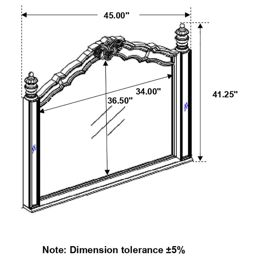 Heidi Silver Dresser Mirror - MyWaynesHome #
