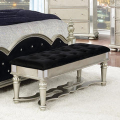 Heidi Silver Bench - MyWaynesHome #