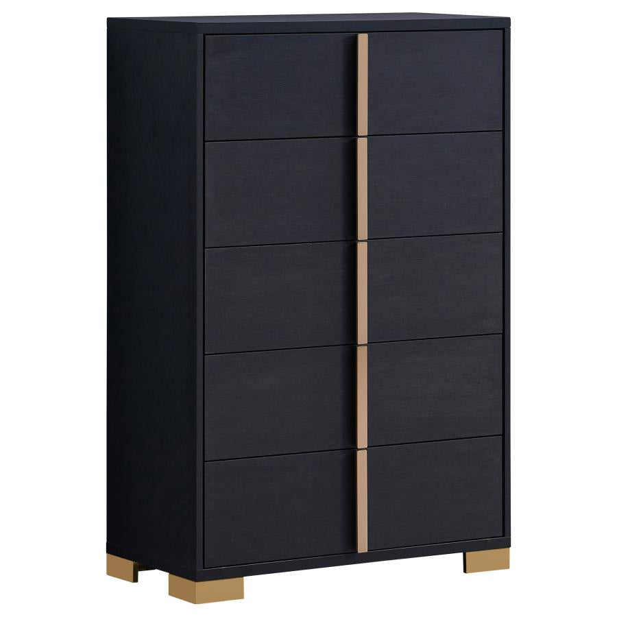 Marceline Black Full Bed 5 Pc Set - MyWaynesHome #
