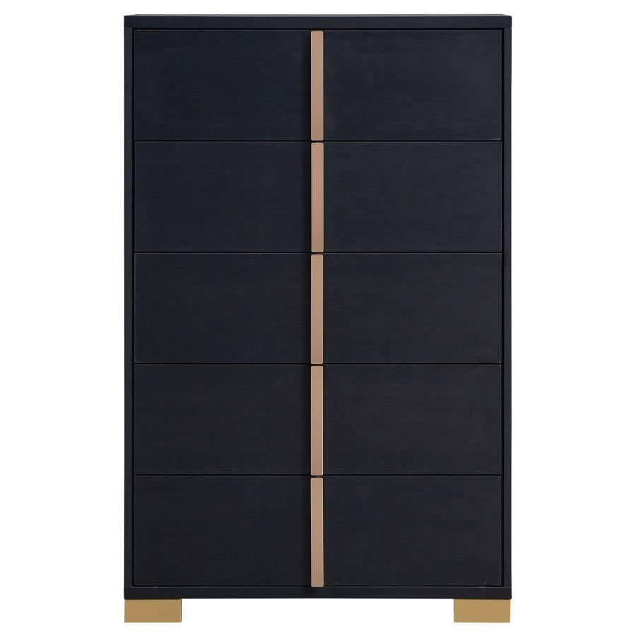 Marceline Black Full Bed 5 Pc Set - MyWaynesHome #