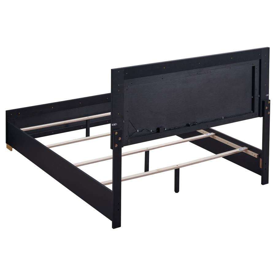 Marceline Black Eastern King Bed 4 Pc Set - MyWaynesHome #