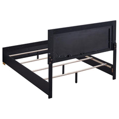 Marceline Black Eastern King Bed 4 Pc Set - MyWaynesHome #