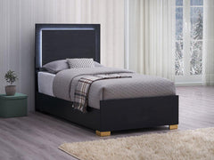 Marceline Black Twin Bed - MyWaynesHome #