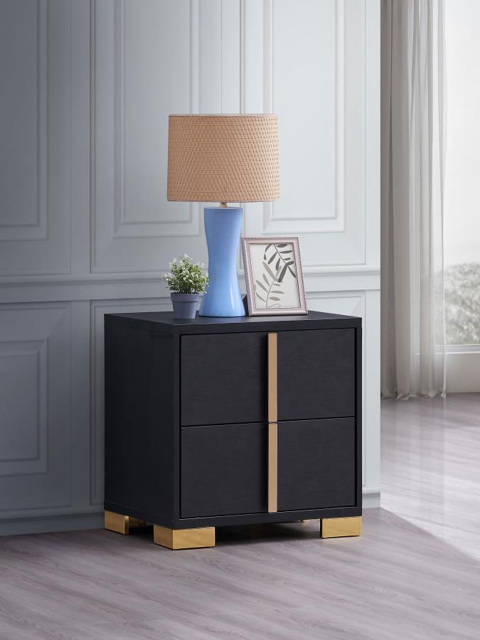 Marceline Black Nightstand - MyWaynesHome #
