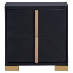 Marceline Black Nightstand - MyWaynesHome #