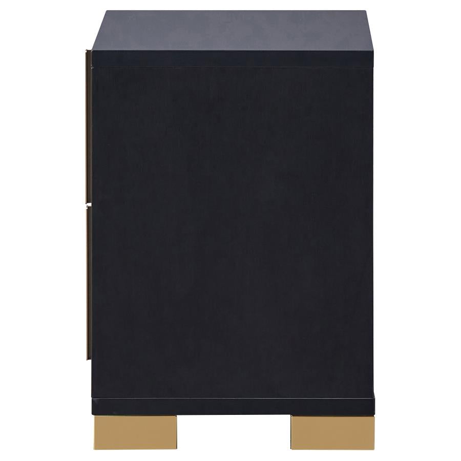 Marceline Black Nightstand - MyWaynesHome #
