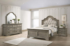 Manchester Brown Queen Bed 4 Pc Set - MyWaynesHome #