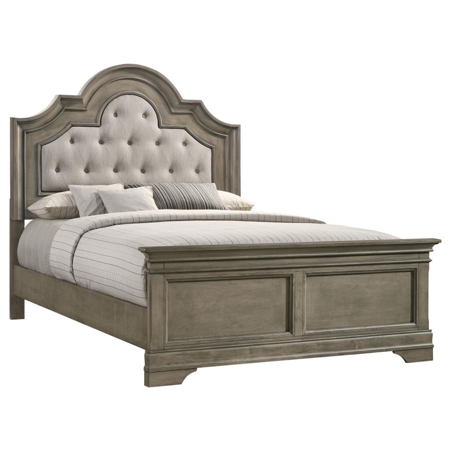Manchester Brown Queen Bed 4 Pc Set - MyWaynesHome #