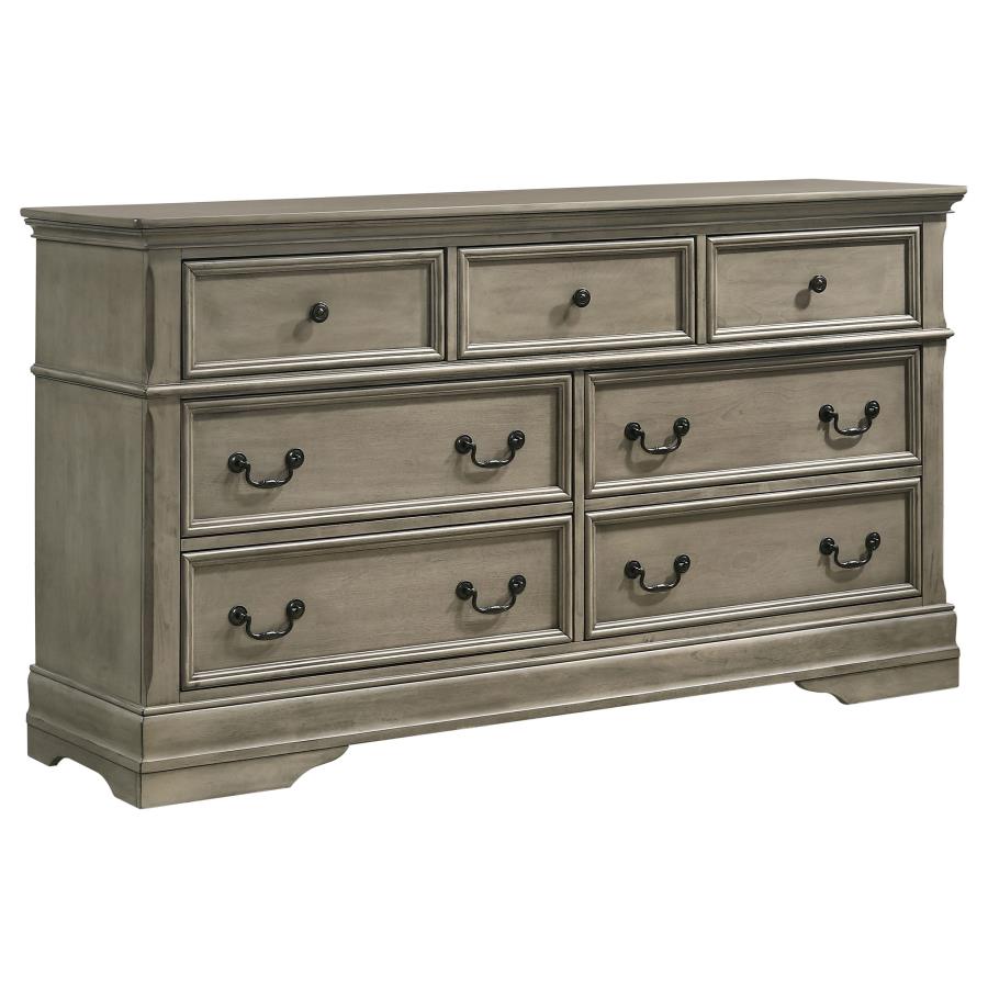 Manchester Brown Queen Bed 4 Pc Set - MyWaynesHome #