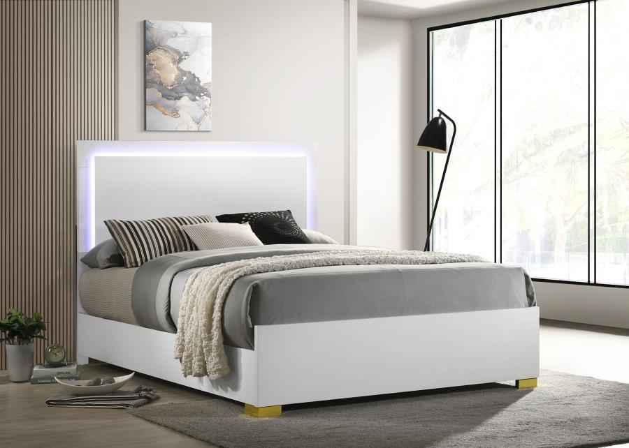 Marceline White Queen Bed - MyWaynesHome #