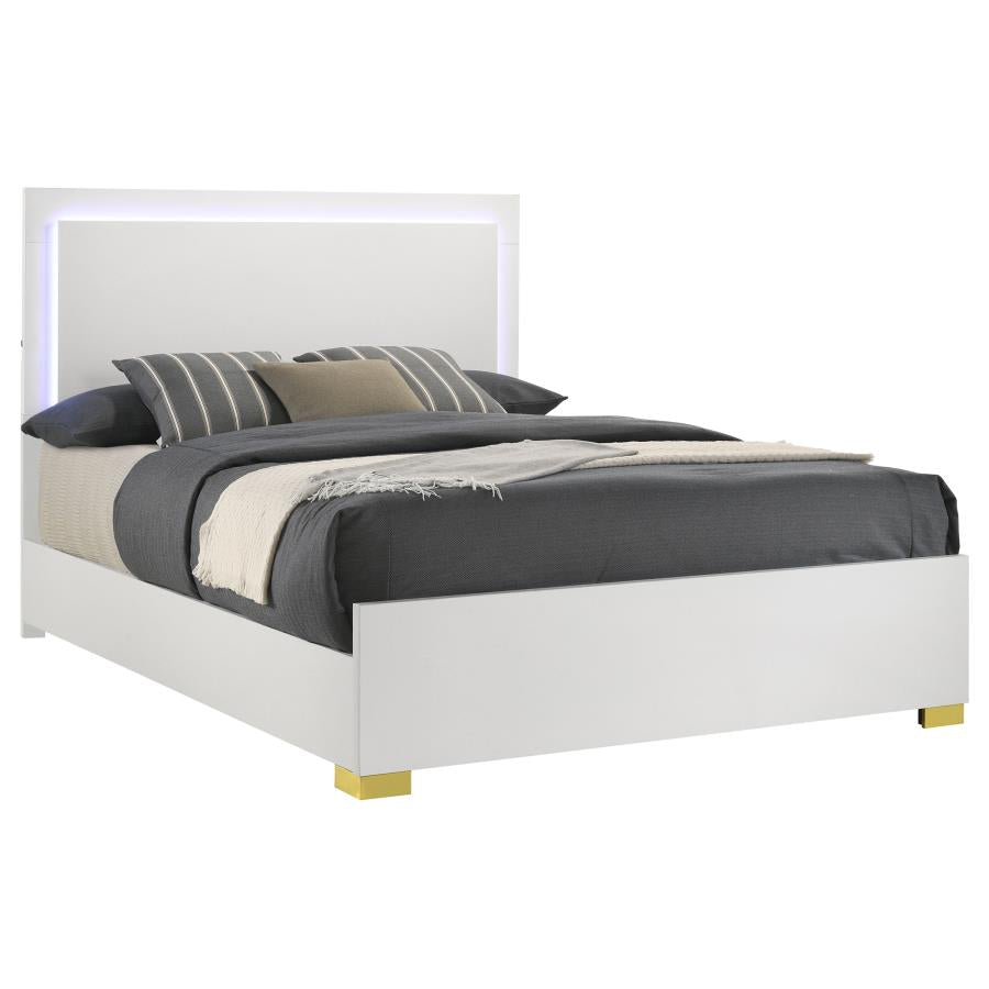 Marceline White Queen Bed - MyWaynesHome #