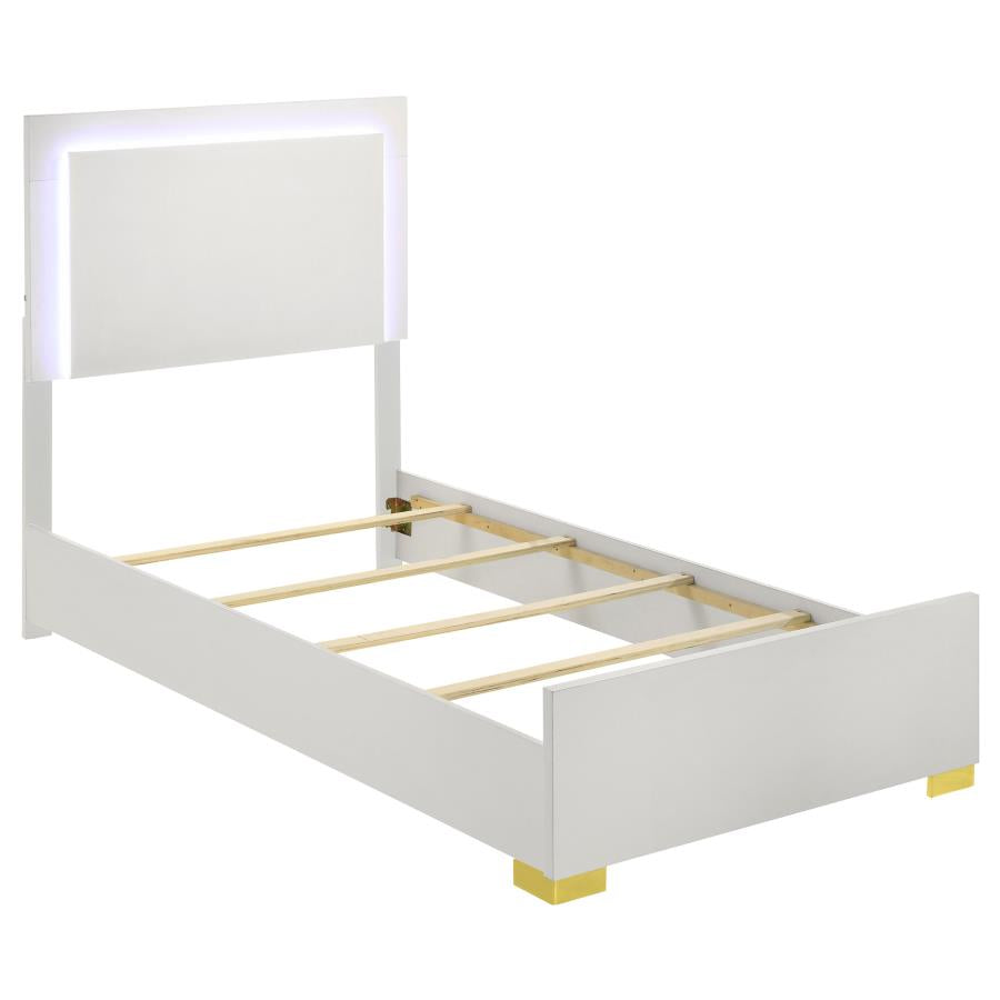 Marceline White Twin Bed - MyWaynesHome #