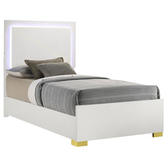 Marceline White Twin Bed - MyWaynesHome #