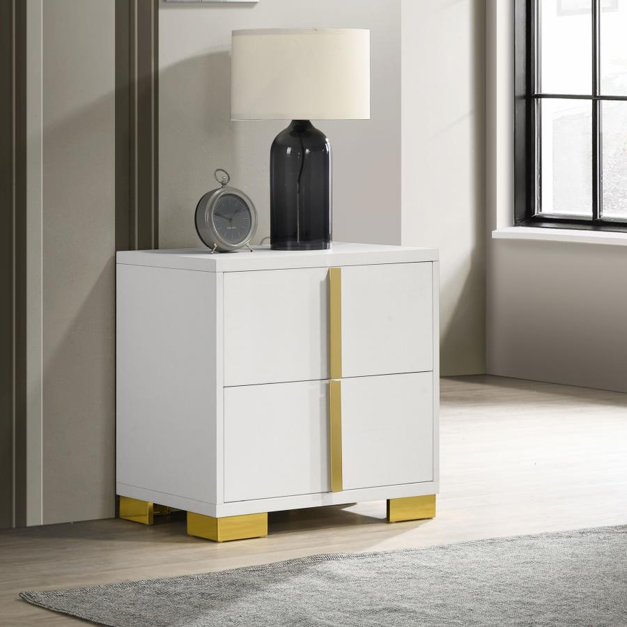 Marceline White Nightstand - MyWaynesHome #