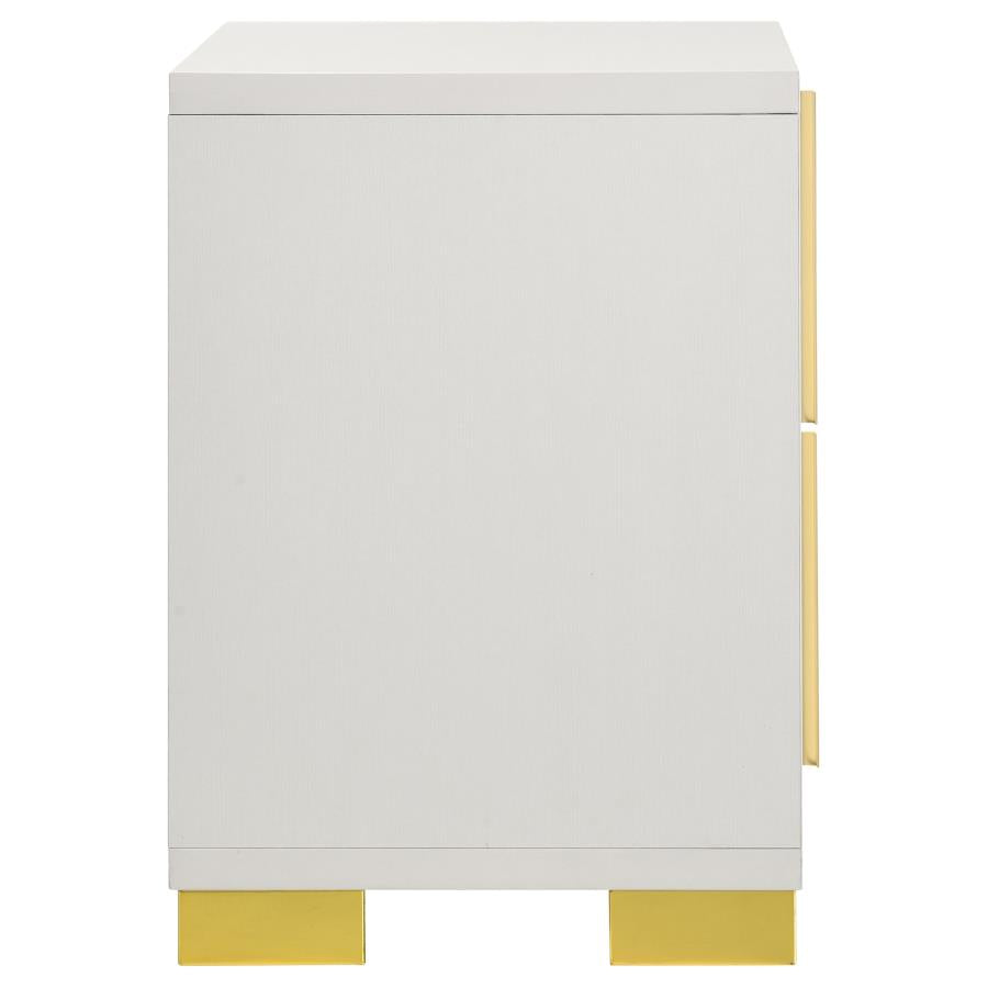 Marceline White Nightstand - MyWaynesHome #