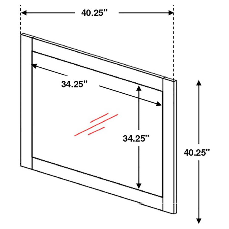 Frederick Brown Dresser Mirror - MyWaynesHome #