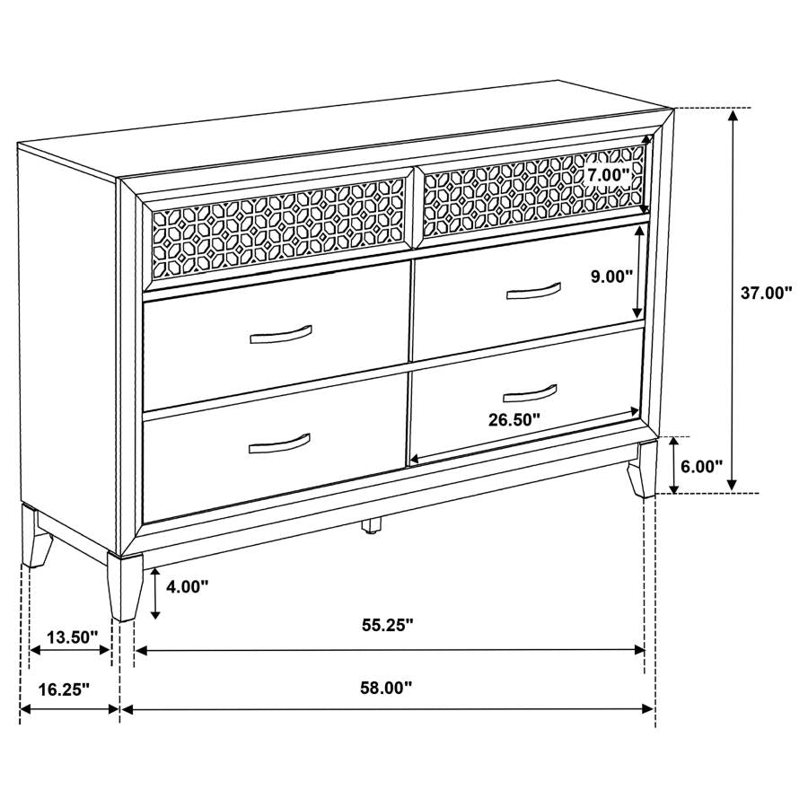 Valencia Brown Dresser - MyWaynesHome #