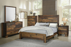 Sidney Brown Eastern King Bed 5 Pc Set - MyWaynesHome #