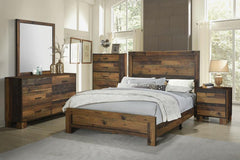 Sidney Brown Queen Bed 5 Pc Set - MyWaynesHome #
