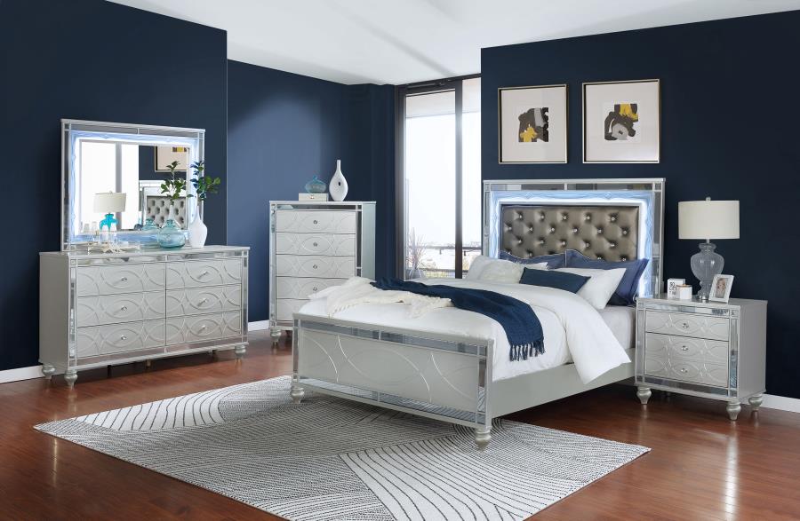 Gunnison Silver California King Bed - MyWaynesHome #