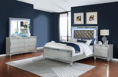Gunnison Silver Queen Bed 4 Pc Set - MyWaynesHome #