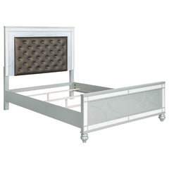 Gunnison Silver Queen Bed 4 Pc Set - MyWaynesHome #