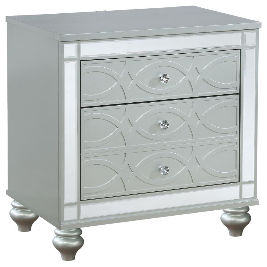 Gunnison Silver Nightstand - MyWaynesHome #
