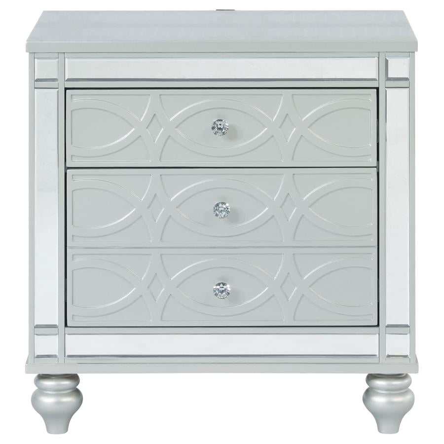 Gunnison Silver Nightstand - MyWaynesHome #