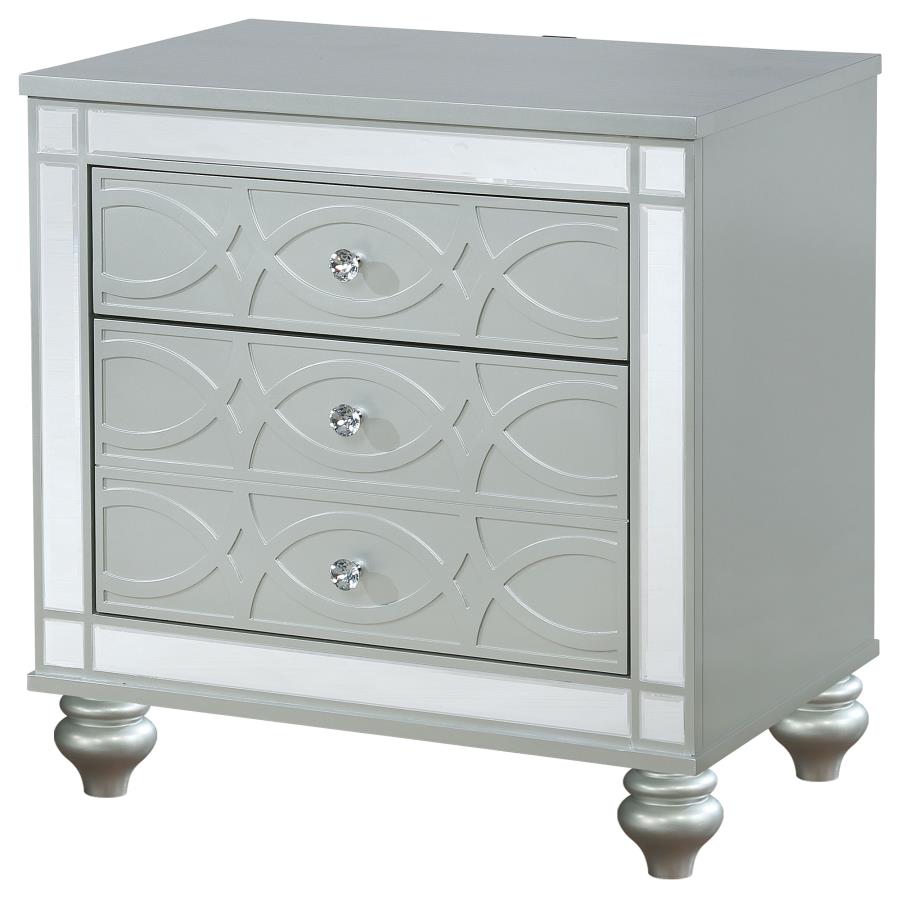 Gunnison Silver Nightstand - MyWaynesHome #