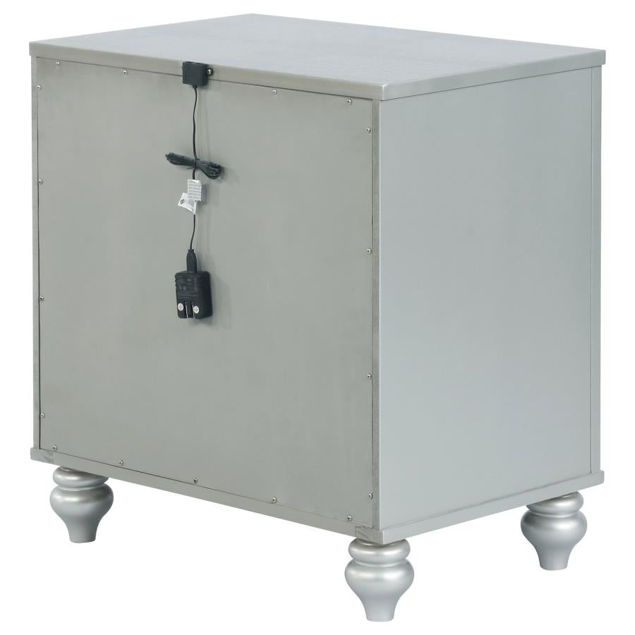 Gunnison Silver Nightstand - MyWaynesHome #